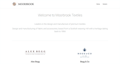 Desktop Screenshot of moorbrooktextiles.com