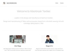 Tablet Screenshot of moorbrooktextiles.com